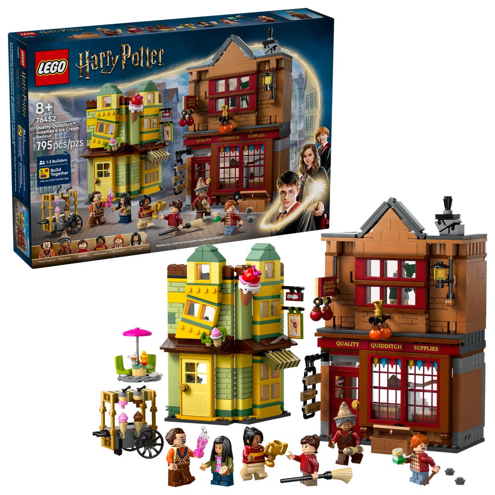LEGO Harry Potter 76452 Quality Quidditch Supplies & Ice Cream Parlour box front
