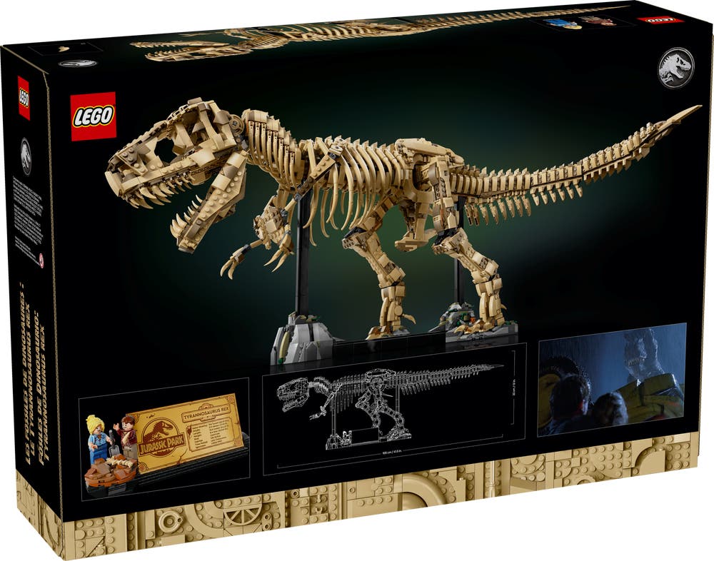 LEGO Jurassic World 76968 Dinosaur Fossils: Tyrannosaurus Rex box back