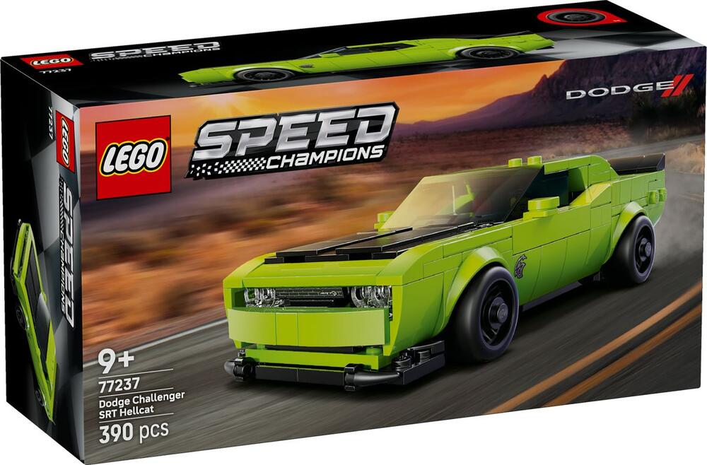 LEGO Speed Champions 77237 Dodge Challenger SRT Hellcat Race Car box