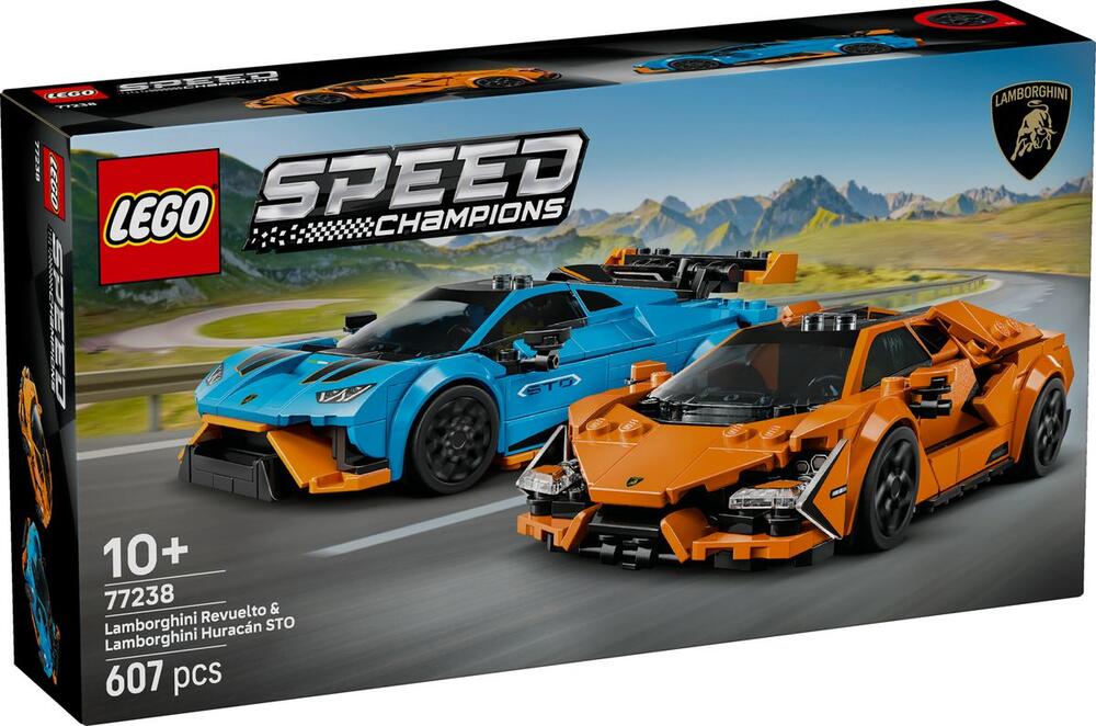 LEGO Speed Champions 77238 Lamborghini Revuelto & Huracán STO box